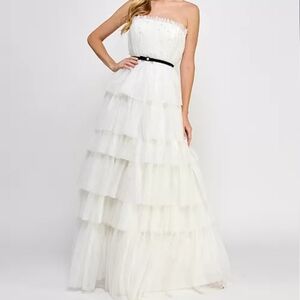 Say Yes to Dress Prom TLC White SZ. 7/8 NWT